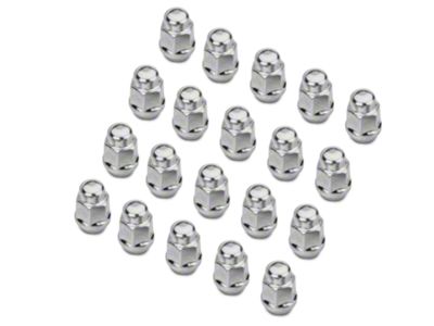 Chrome Acorn Lug Nut Kit; 1/2-Inch x 20; Set of 20 (87-90 Dakota)