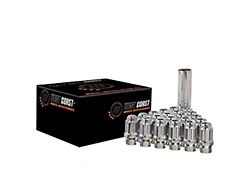 Chrome Acorn Spline ET Lug Nuts; 1/2-20-Inch; Set of 24 (87-04 Dakota)