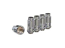 Chrome Acorn Wheel Locks; 1/2-Inch x 20-Inch; Set of 5 (87-04 Dakota)