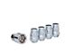 Chrome Acorn Wheel Locks; 9/16-18; Set of 4 (05-11 Dakota)