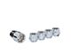 Chrome Open Bulge Acorn Lug Nuts; 9/16-18; Set of 4 (05-11 Dakota)