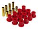 Control Arm Bushing Kit; Uppers and Lowers without Shells; Red (97-03 4WD Dakota)