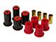 Control Arm Bushing Kit; Uppers without Shells/Lowers with Shells; Red (97-03 2WD Dakota)