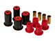 Control Arm Bushing Kit; Uppers without Shells; Red (87-96 2WD Dakota)