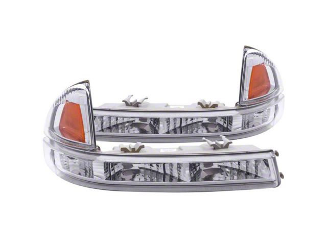 Euro Style Parking/Turn Signal Lights; Clear (97-04 Dakota)