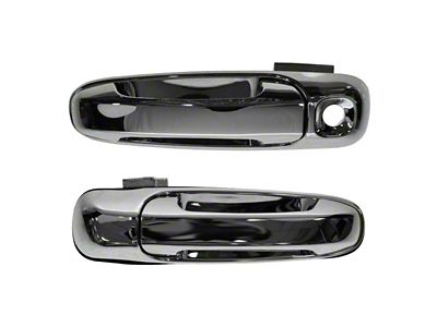 Exterior Door Handles; Front; Chrome (05-11 Dakota w/o Lock Provision)