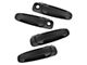 Exterior Door Handles; Front and Rear; Textured Black (05-11 Dakota Crew Cab w/ Passenger Side Lock)