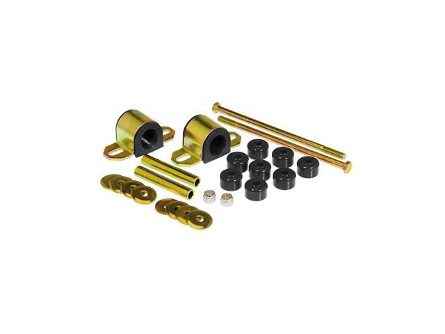 Front Sway Bar and End Link Bushing Kit; 28mm; Black (87-96 2WD Dakota)