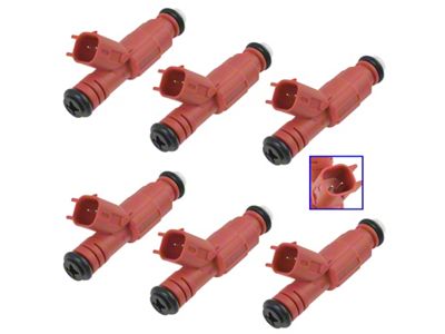 Fuel Injector Set; 6-Pieces (00-03 3.9L Dakota)