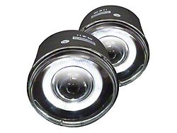 Halo Projector Fog Lights; Clear (05-09 Dakota)