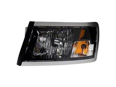 Headlight; Black Housing; Clear Lens; Driver Side (08-11 Dakota)