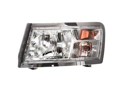 Headlight; Chrome Housing; Clear Lens; Driver Side (08-11 Dakota)