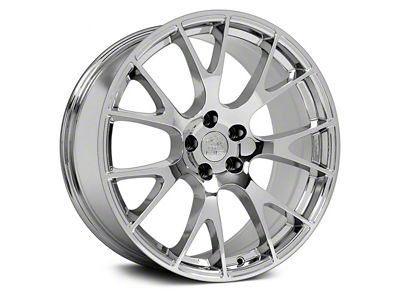 Hellcat Style Chrome 5-Lug Wheel; 22x10; 25mm Offset (05-11 Dakota)