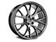 Hellcat Style Hyper Black 5-Lug Wheel; 22x10; 25mm Offset (05-11 Dakota)