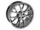 Hellcat Style Hyper Black 5-Lug Wheel; 22x10; 25mm Offset (05-11 Dakota)