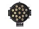 Modular Grille Guard with 5.30-Inch Black Round Flood LED Lights; Black (97-04 Dakota)