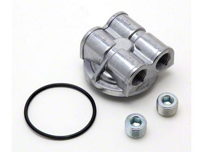 Oil Bypass Adapter; 90-Degrees; 22mm x 1.50 Threads (09-11 3.7L Dakota)