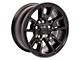 Rebel Style Satin Black 5-Lug Wheel; 17x8; 18mm Offset (05-11 Dakota)