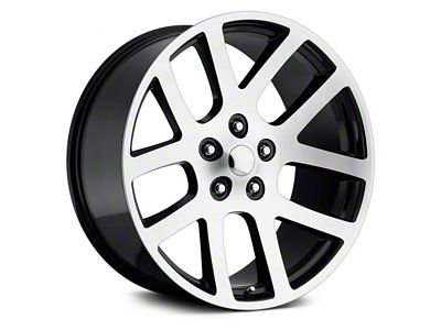 SRT-10 Style Gloss Black Machined 5-Lug Wheel; 20x9; 25mm Offset (05-11 Dakota)