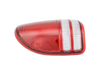 Tail Light; Chrome Housing; Red Clear Lens; Driver Side (97-04 Dakota)