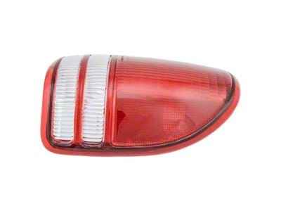 Tail Light; Chrome Housing; Red Clear Lens; Passenger Side (97-04 Dakota)