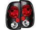 Tail Lights; Black Housing; Clear Lens (97-04 Dakota)