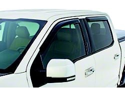 Tape-Onz Sidewind Deflectors; Front and Rear; Smoke (05-11 Dakota Quad/Crew Cab)