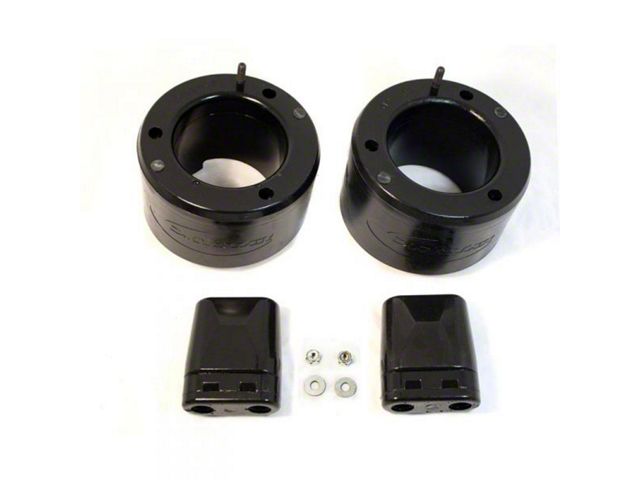 Daystar Suspension Leveling Kit; Coil Spring Spacer; Black; 2-Inch Lift; Front; Pair (13-24 4WD RAM 3500)