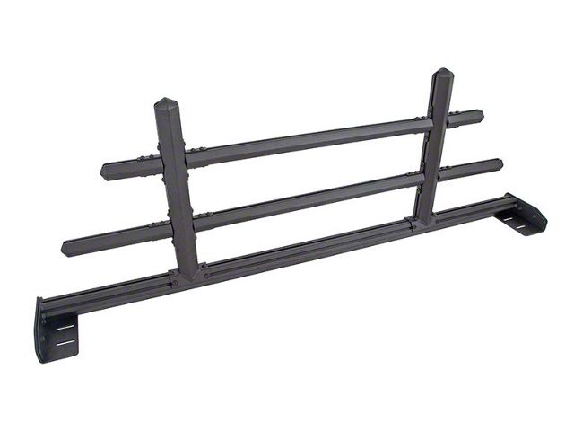 Hex Front Cab Rack; Textured Black (10-24 RAM 2500 w/o RAM Box)