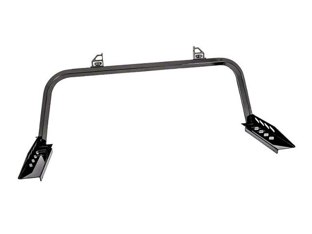 Rear Cab Rack; Gloss Black (10-24 RAM 2500 w/o RAM Box)