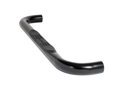 3-Inch Round UltraBlack Nerf Side Step Bars (19-25 Silverado 1500 Regular Cab)