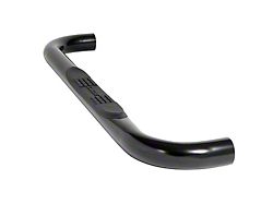 3-Inch Round UltraBlack Nerf Side Step Bars (07-19 Silverado 3500 HD Regular Cab)