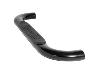4-Inch Oval UltraBlack Nerf Side Step Bars (07-19 Silverado 3500 HD Regular Cab)