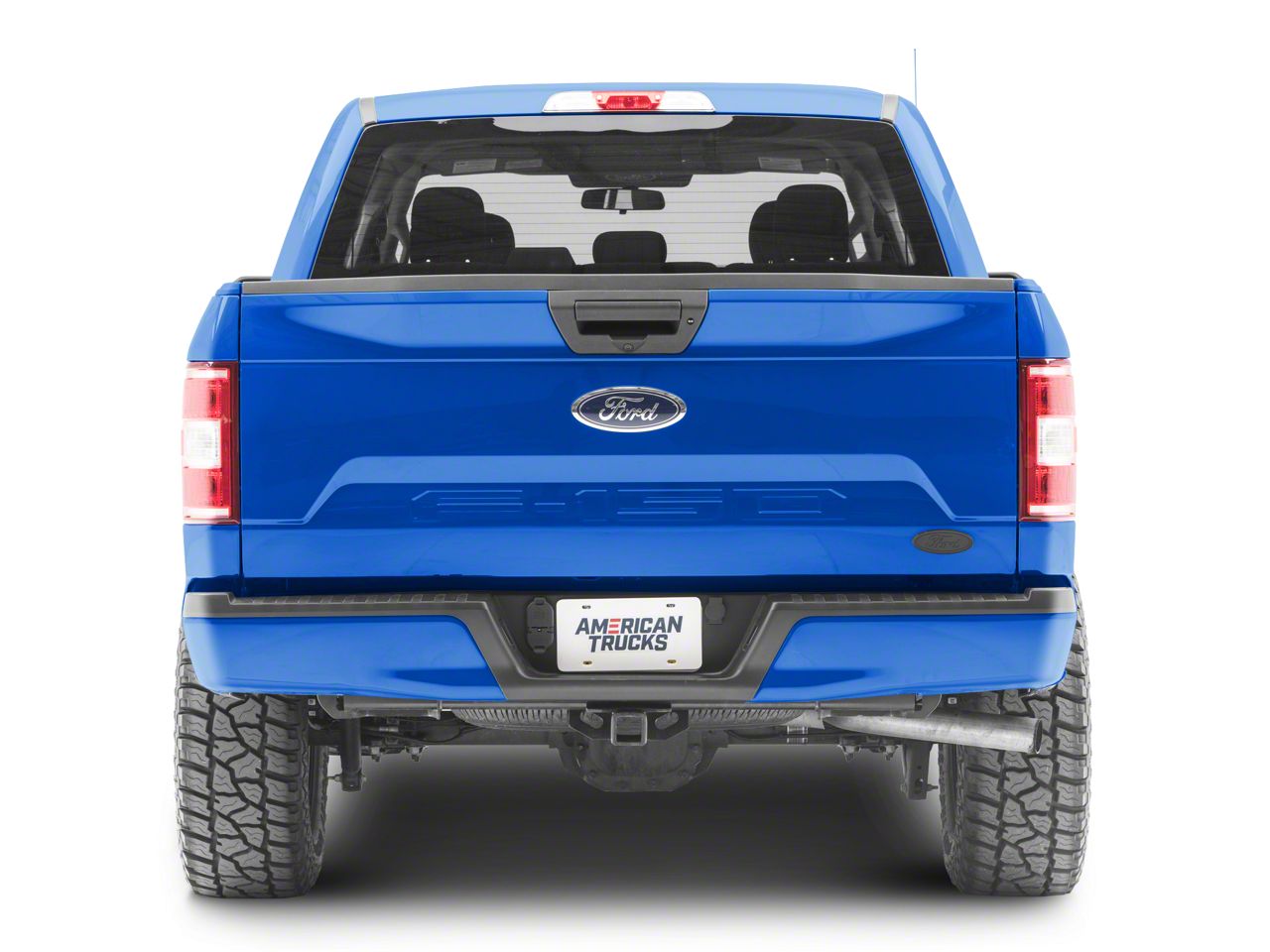 Defenderworx F 150 Ford Oval Tailgate Emblem Matte Blackout