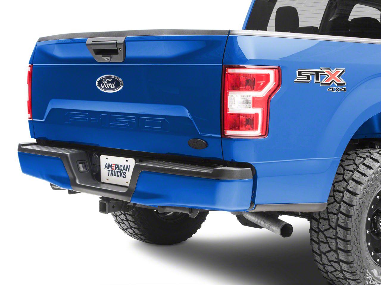 Defenderworx F 150 Ford Oval Tailgate Emblem Matte Blackout