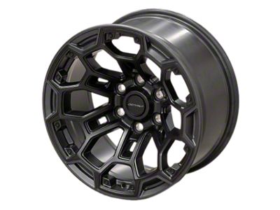 Defiant Wheels DF03 Satin Black and Dark Satin Charcoal 6-Lug Wheel; 18x9; -12mm Offset (2024 Ranger)