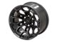 Defiant Wheels DF03 Satin Black and Dark Satin Charcoal 6-Lug Wheel; 18x9; -12mm Offset (2024 Ranger)