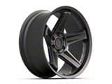 Defiant Wheels DF07 Satin Black 6-Lug Wheel; 22x10; -12mm Offset (07-13 Sierra 1500)