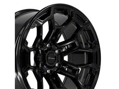 Defiant Wheels DF03 Gloss Black 6-Lug Wheel; 20x9; -12mm Offset (07-14 Tahoe)