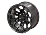 Defiant Wheels DF03 Satin Black and Dark Satin Charcoal 6-Lug Wheel; 18x9; -12mm Offset (07-14 Tahoe)