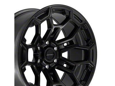 Defiant Wheels DF03 Satin Black and Dark Satin Charcoal 6-Lug Wheel; 20x9; -12mm Offset (07-14 Tahoe)