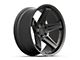 Defiant Wheels DF07 Satin Black 6-Lug Wheel; 22x10; -12mm Offset (14-18 Sierra 1500)