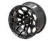 Defiant Wheels DF03 Satin Black and Dark Satin Charcoal 6-Lug Wheel; 18x9; -12mm Offset (14-18 Silverado 1500)