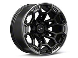 Defiant Wheels DF03 Satin Black and Dark Satin Charcoal 6-Lug Wheel; 18x9; -12mm Offset (23-25 Canyon)