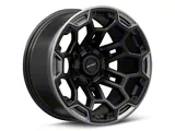 Defiant Wheels DF03 Satin Black and Dark Satin Charcoal 6-Lug Wheel; 18x9; -12mm Offset (21-24 Tahoe)