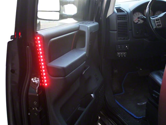 Delta Lights Door Accent LED Light Strip; Red (Universal; Some Adaptation May Be Required)