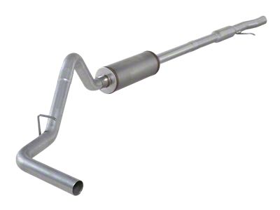 3-Inch Aluminized Steel Single Exhaust System; Side Exit (2014 5.3L Sierra 1500)