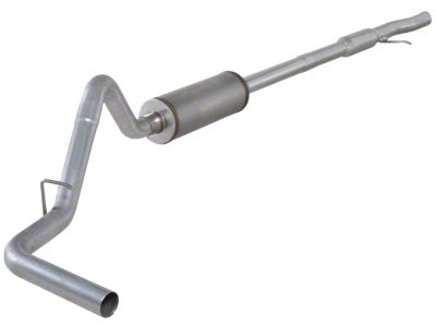 3-Inch Aluminized Steel Single Exhaust System; Side Exit (15-18 5.3L Sierra 1500)