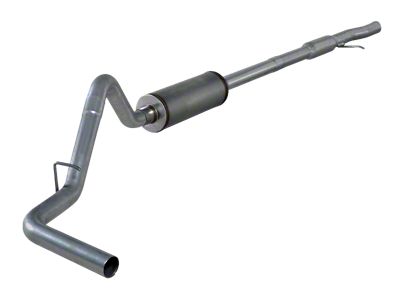 3-Inch Stainless Steel Single Exhaust System; Side Exit (15-18 5.3L Sierra 1500)