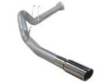 4-Inch Stainless Steel DPF-Back Single Exhaust System with Polished Tip; Side Exit (11-14 6.7L Powerstroke F-250 Super Duty)